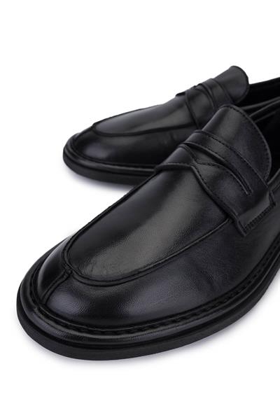 Alexander Hotto Kadın Hakiki Deri Siyah Klasik Ayakkabı