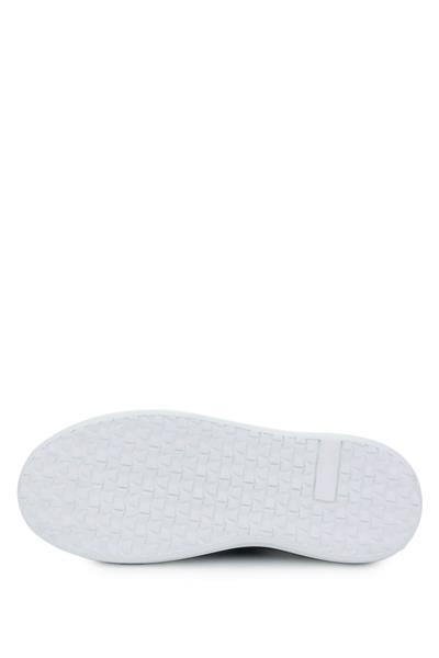 Baldinini Erkek Hakiki Deri Beyaz/Mavi Sneakers & Spor Ayakkabı