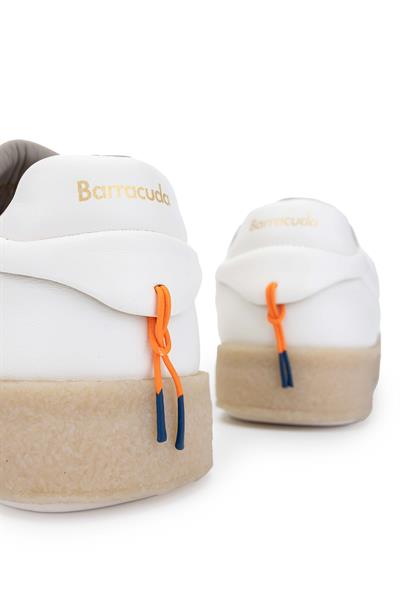 Barracuda Erkek Hakiki Deri Beyaz Sneakers & Spor Ayakkabı