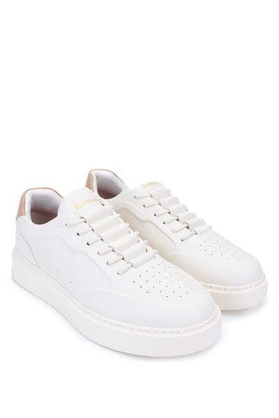 Barracuda Erkek Hakiki Deri Beyaz/Bej Sneakers & Spor Ayakkabı