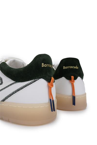 Barracuda Erkek Hakiki Deri Beyaz/Haki Sneakers & Spor Ayakkabı