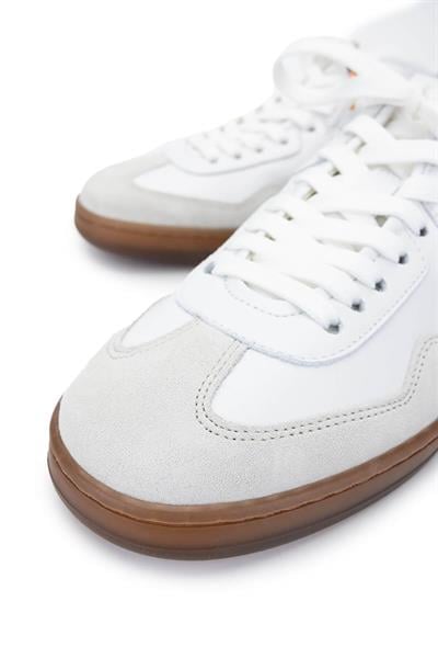 Barracuda Erkek Hakiki Deri Beyaz/Siyah Sneakers & Spor Ayakkabı