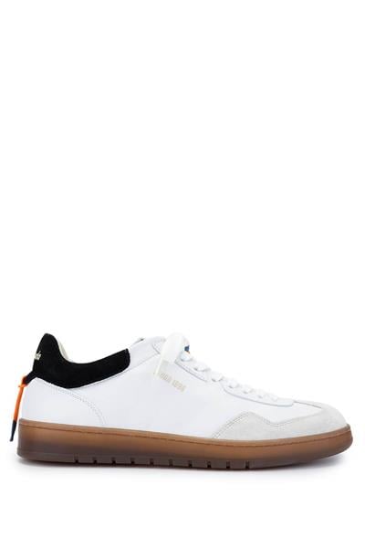 Barracuda Erkek Hakiki Deri Beyaz/Siyah Sneakers & Spor Ayakkabı