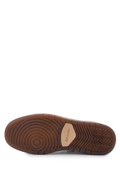 Barracuda Erkek Hakiki Deri Beyaz/Siyah Sneakers & Spor Ayakkabı
