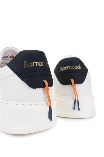 Barracuda Erkek Hakiki Deri Beyaz/Siyah Sneakers & Spor Ayakkabı