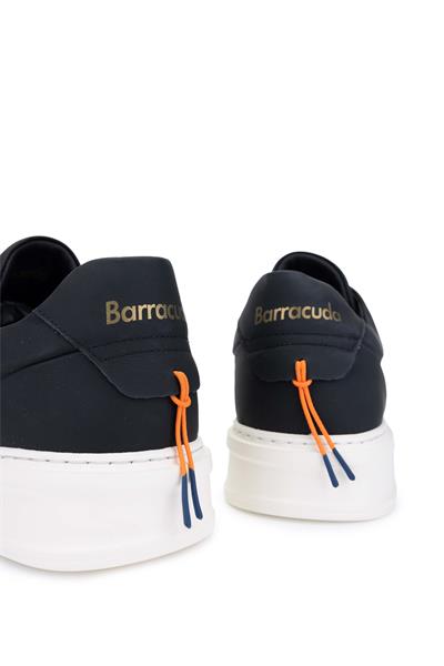 Barracuda Erkek Hakiki Deri Siyah Mat Sneakers & Spor Ayakkabı