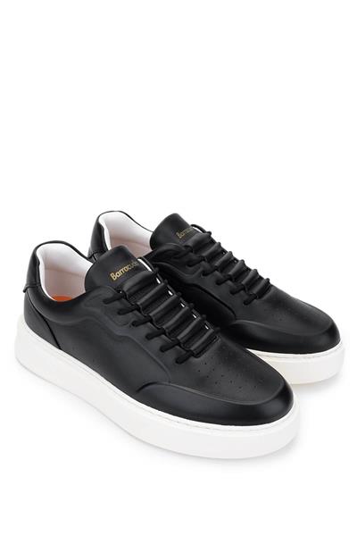 Barracuda Erkek Hakiki Deri Siyah Sneakers & Spor Ayakkabı