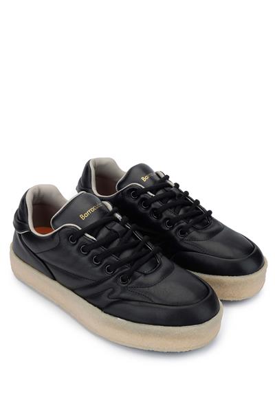 Barracuda Erkek Hakiki Deri Siyah Sneakers & Spor Ayakkabı