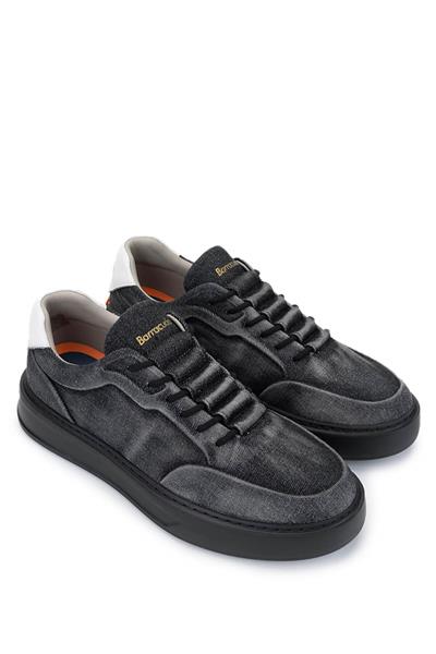 Barracuda Erkek Hakiki Deri Siyah/Beyaz Sneakers & Spor Ayakkabı