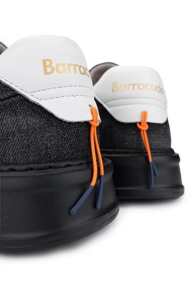 Barracuda Erkek Hakiki Deri Siyah/Beyaz Sneakers & Spor Ayakkabı
