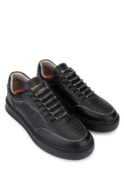 Barracuda Erkek Hakiki Deri Siyah/Siyah Sneakers & Spor Ayakkabı