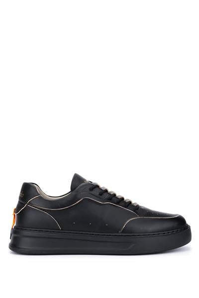 Barracuda Erkek Hakiki Deri Siyah/Siyah Sneakers & Spor Ayakkabı