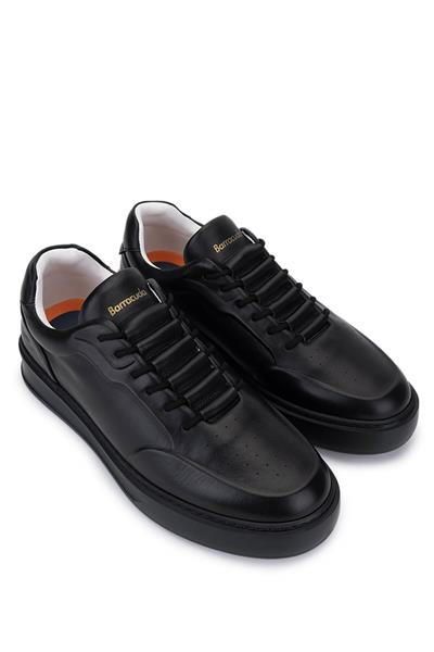 Barracuda Erkek Hakiki Deri Siyah/Siyah Deri Sneakers & Spor Ayakkabı