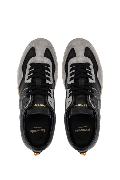 Barracuda Erkek Hakiki Deri Siyah/Gri Sneakers & Spor Ayakkabı