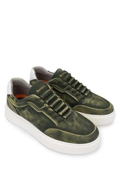 Barracuda Erkek Hakiki Deri Yeşil/Beyaz Sneakers & Spor Ayakkabı