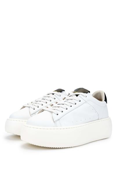 Barracuda Kadın Hakiki Deri Beyaz Sneakers & Spor Ayakkabı