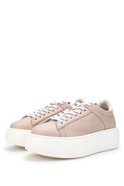 Barracuda Kadın Hakiki Deri Pudra Sneakers & Spor Ayakkabı