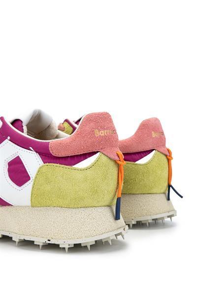 Barracuda Kadın Tekstil Deri Fıstık Yeşili/Fujya Sneakers & Spor Ayakkabı