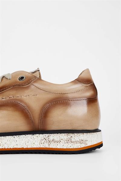 Branchini Erkek Hakiki Deri Bej Sneakers & Spor Ayakkabı
