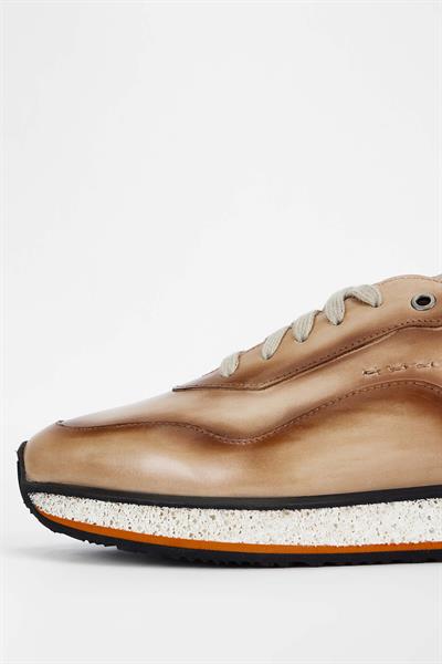 Branchini Erkek Hakiki Deri Bej Sneakers & Spor Ayakkabı