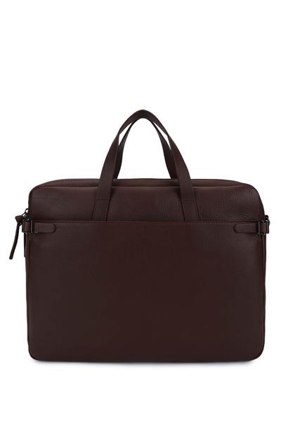 Bruno Rossi Bag Erkek Hakiki Deri Kahverengi Evrak Çantası