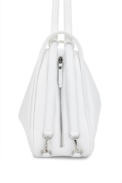 Bruno Rossi Bag Kadın Hakiki Deri Beyaz Sırt & Omuz Çantası