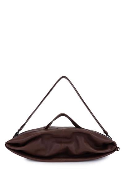 Bruno Rossi Bag Unisex Hakiki Deri Kahverengi Sırt & El Çantası