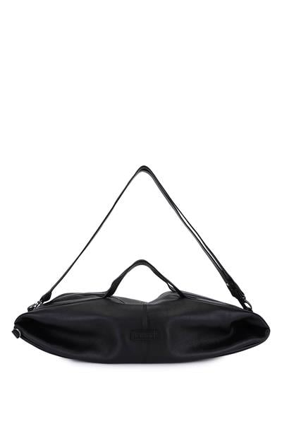 Bruno Rossi Bag Unisex Hakiki Deri Siyah Sırt & El Çantası
