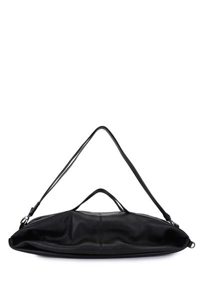 Bruno Rossi Bag Unisex Hakiki Deri Siyah Sırt & El Çantası