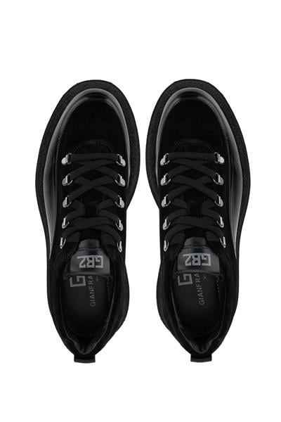 Butteri Erkek Hakiki Deri Siyah Sneaker Ayakkabı