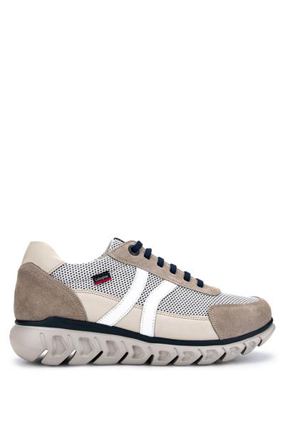 Callaghan Erkek Deri & Tekstil Bej/Beyaz Sneakers & Spor Ayakkabı