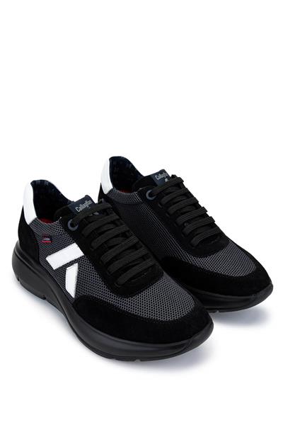 Callaghan Erkek Deri & Tekstil Siyah Sneakers & Spor Ayakkabı