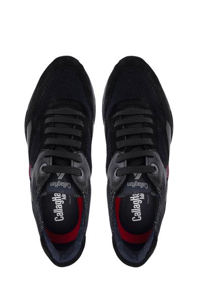 Callaghan Erkek Deri & Tekstil Siyah Sneakers & Spor Ayakkabı