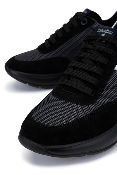 Callaghan Erkek Deri & Tekstil Siyah Sneakers & Spor Ayakkabı
