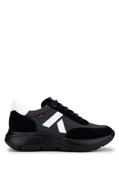 Callaghan Erkek Deri & Tekstil Siyah Sneakers & Spor Ayakkabı