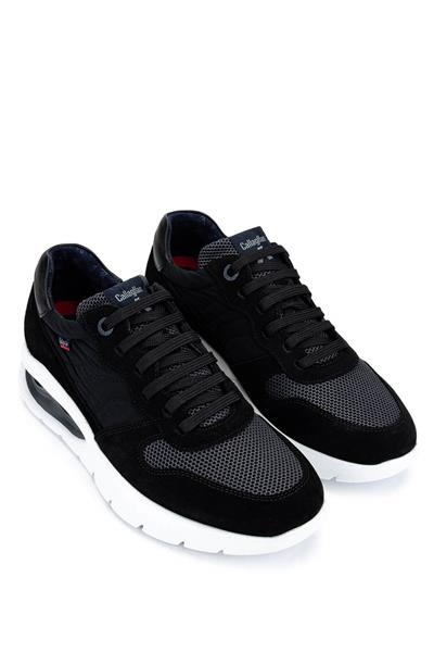 Callaghan Erkek Deri & Tekstil Siyah Sneakers & Spor Ayakkabı