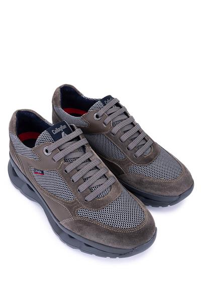 Callaghan Erkek Deri & Tekstil Kahverengi Sneakers & Spor Ayakkabı