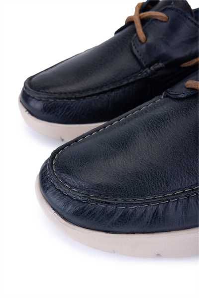 Callaghan Erkek Hakiki Deri Mavi Casual Ayakkabı