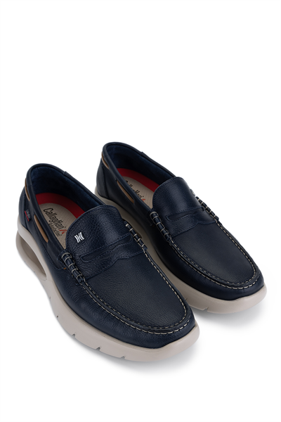 Callaghan Erkek Hakiki Deri Mavi Casual Ayakkabı