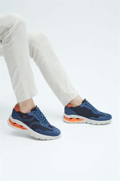 Callaghan Erkek Hakiki Deri Mavi Sneakers & Spor Ayakkabı