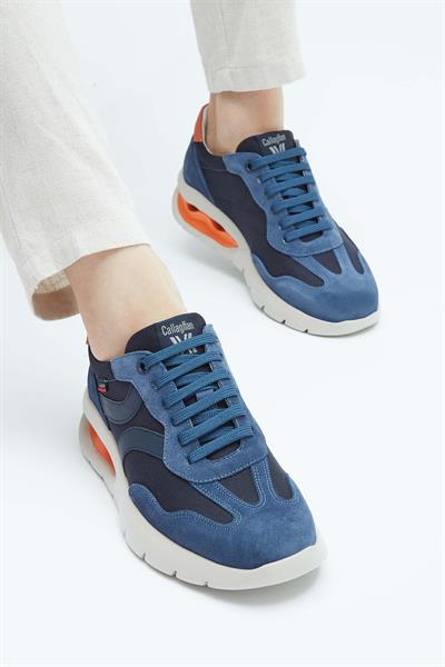 Callaghan Erkek Hakiki Deri Mavi Sneakers & Spor Ayakkabı