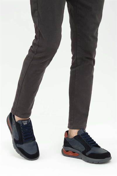 Callaghan Erkek Hakiki Deri Mavi Sneakers & Spor Ayakkabı