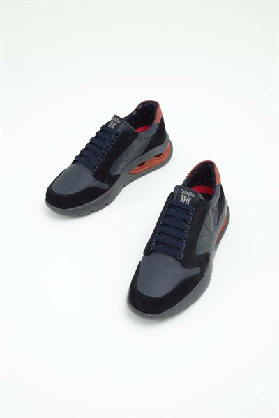 Callaghan Erkek Hakiki Deri Mavi Sneakers & Spor Ayakkabı