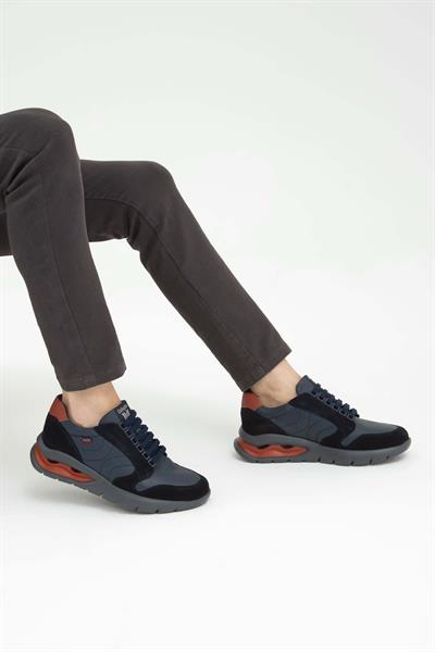 Callaghan Erkek Hakiki Deri Mavi Sneakers & Spor Ayakkabı