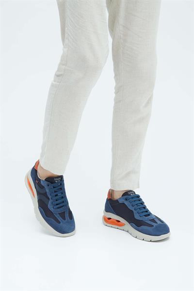 Callaghan Erkek Hakiki Deri Mavi Sneakers & Spor Ayakkabı