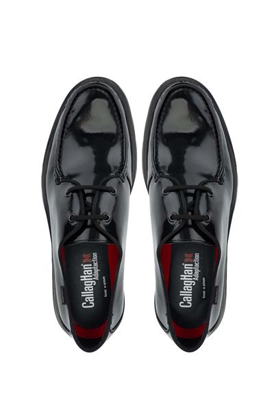 Callaghan Erkek Hakiki Deri Siyah Casual Ayakkabı
