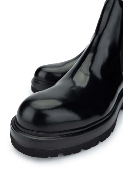 Callaghan Erkek Hakiki Deri Siyah Casual Bot