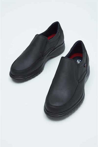 Callaghan Erkek Hakiki Deri Siyah Casual Ayakkabı