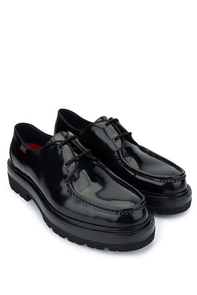 Callaghan Erkek Hakiki Deri Siyah Casual Ayakkabı