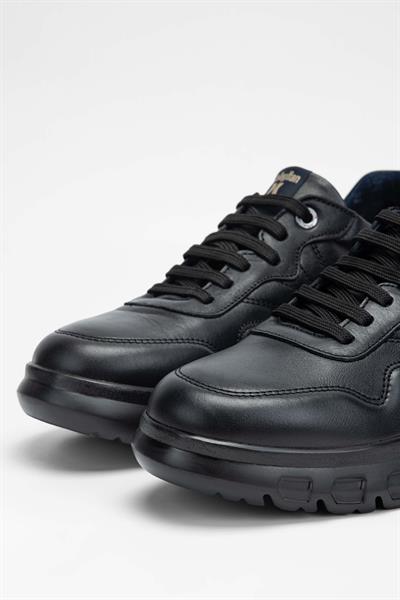 Callaghan Erkek Hakiki Deri Siyah Deri Sneakers & Spor Ayakkabı